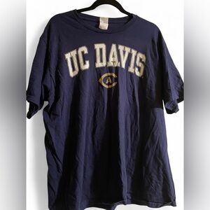 UC Davis Navy Blue Short Sleeve Tee